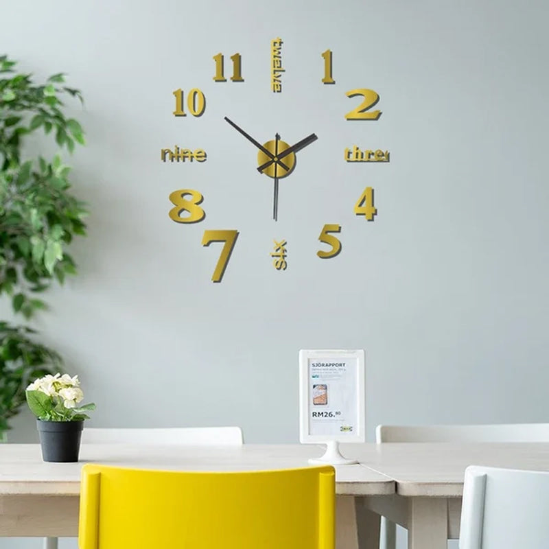 ⏰3D väggdekaler, dekorativa klockor/3D väggdekaler, dekorativa klockor