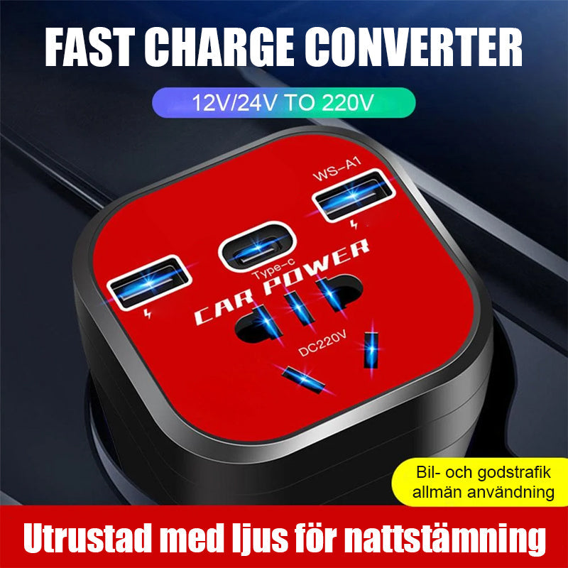 Multifunktionell Universalladdaromvandlare