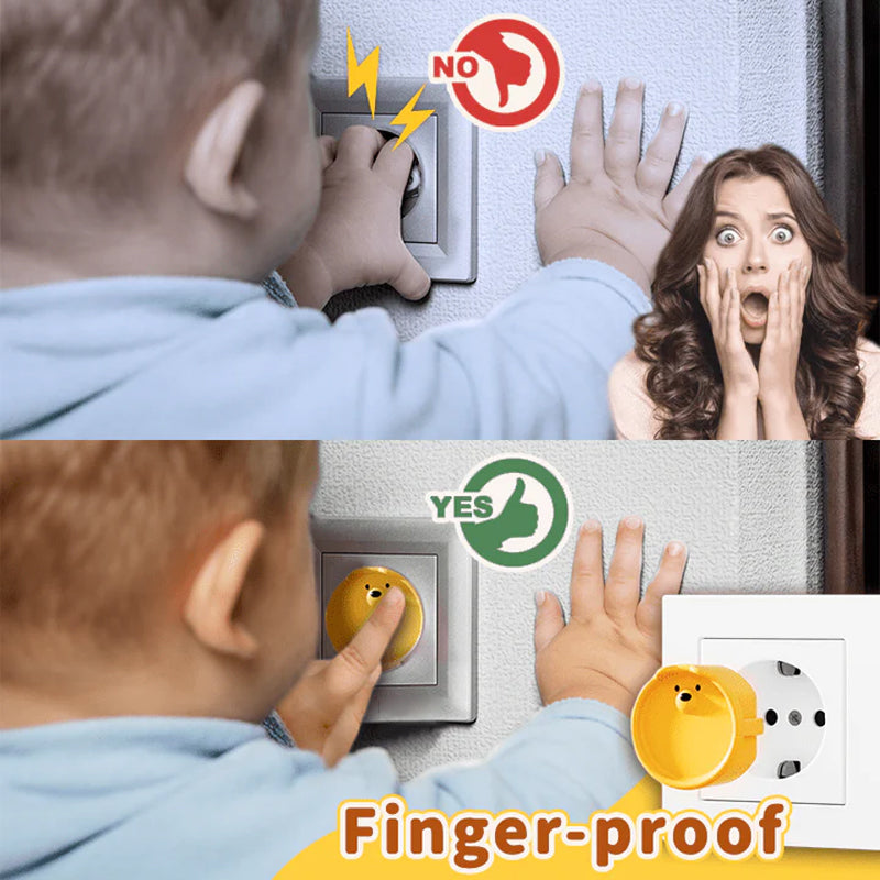 Babysäkrade täcklock för uttag