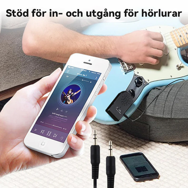 đžMini bĂ€rbar elektrisk gitarrförstĂ€rkar