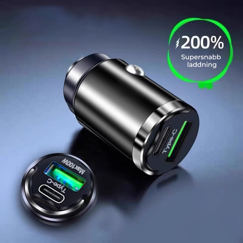Bil Laddare - Snabbladdningsadapter/Car Charger - Fast charging adapter