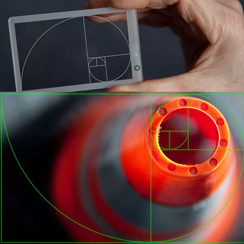Golden Ratio/Fibonacci Composition View Finderđ·