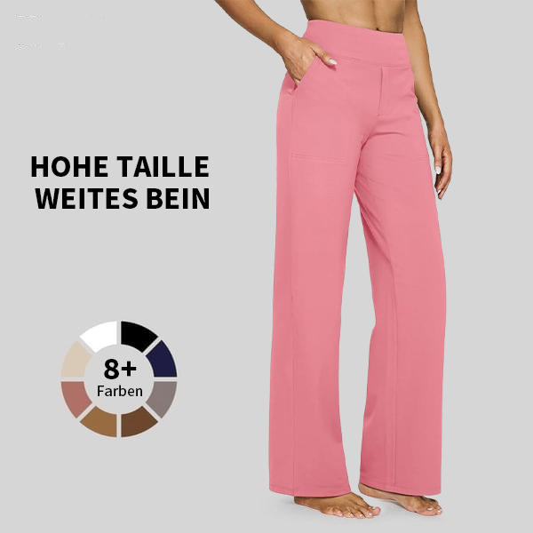 đ Sista dagen 49% rabatt đ„ Löst sittande byxor med hög midja för business casual och yogabyxo