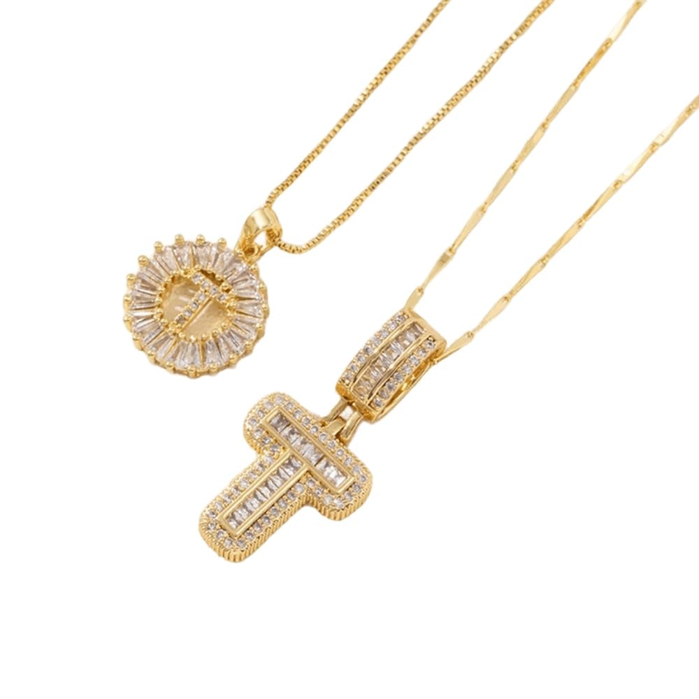 ⭐50% RABATT⭐Alfabetet Hängsmycke Halsband Set