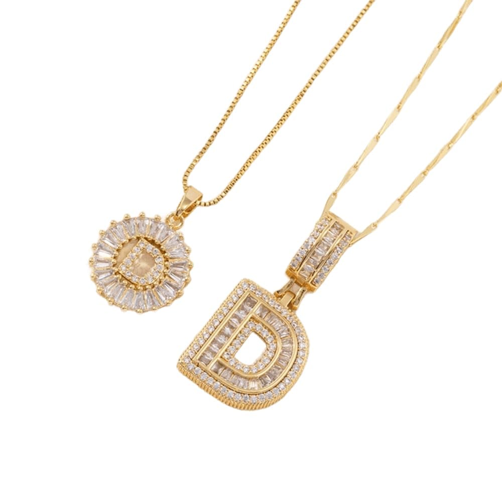 ⭐50% RABATT⭐Alfabetet Hängsmycke Halsband Set