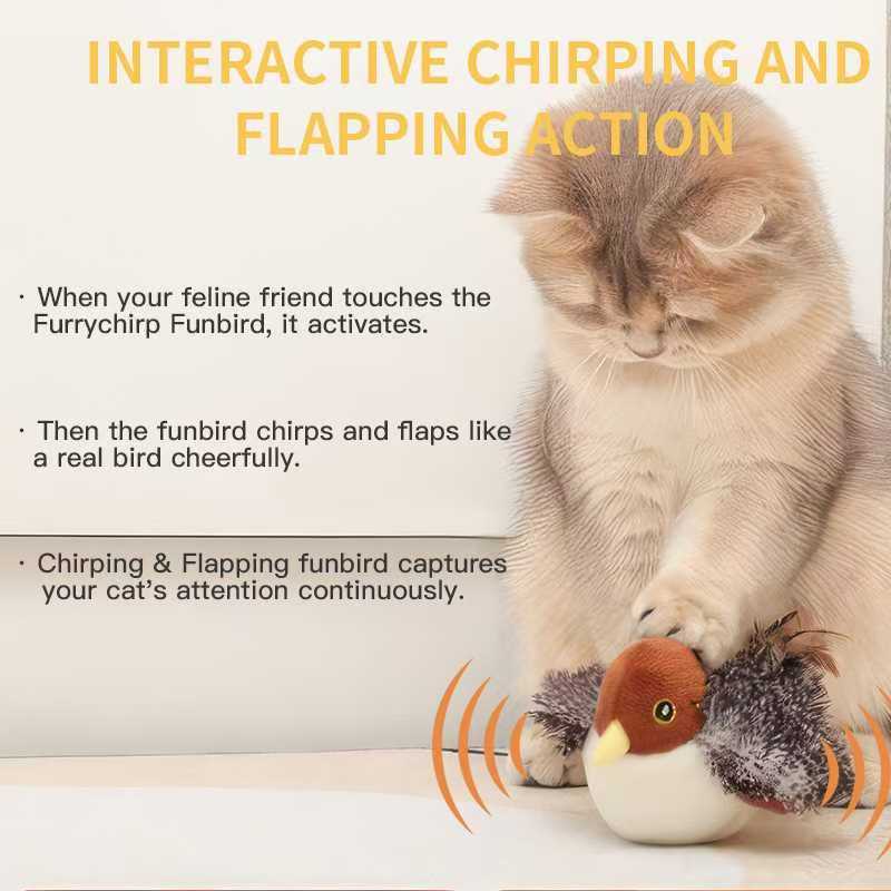 Simulering Fladdrande vingar Katt Elektrisk leksak