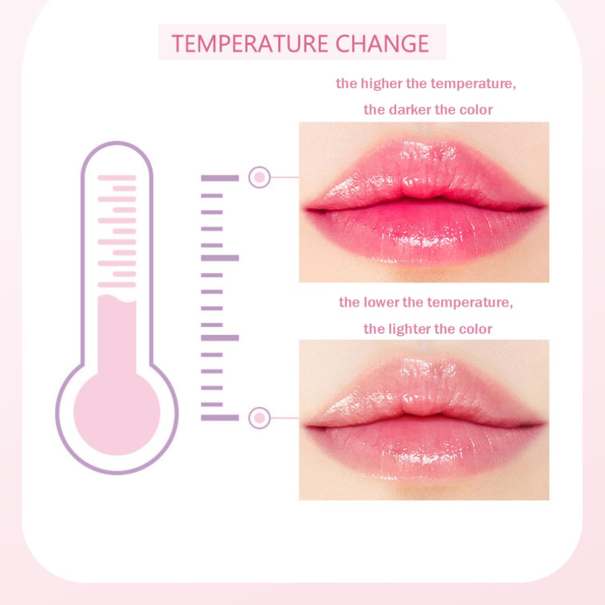 Glitter Lipstick Color Changing Lip Balm