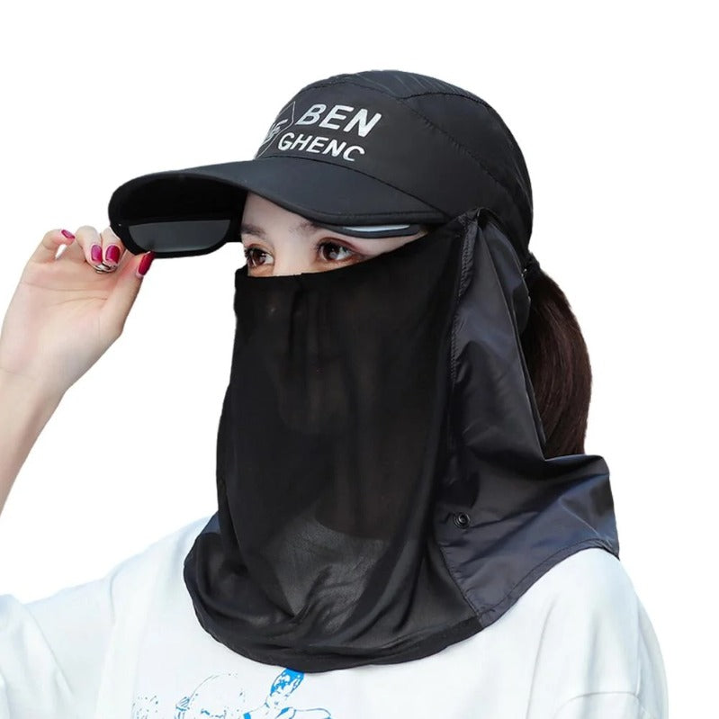 All-Terrain UV Shield-keps med nack- och ansiktsskydd