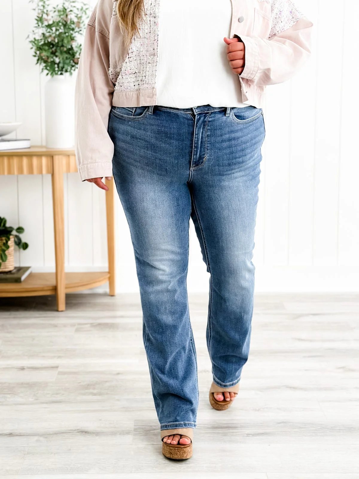 Holy Grail Bootcut jeans med magkontroll đ„