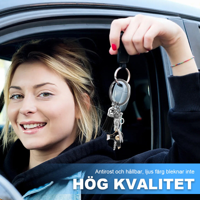 🎨 Nyckelring För Kreativt Hårverktyg ✨