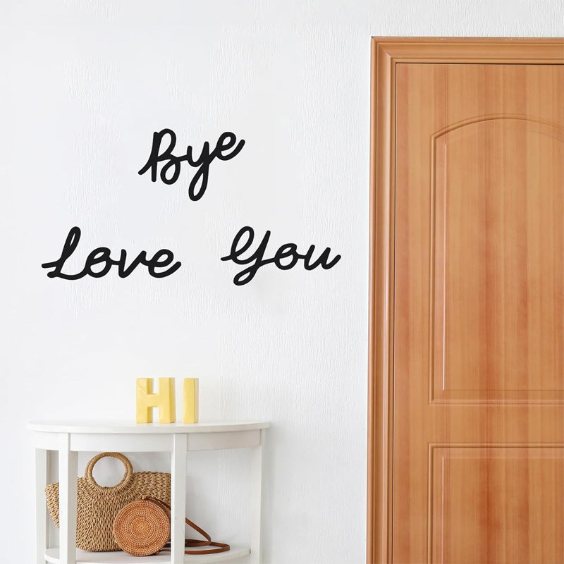 đżLOVE YOU BYE TrĂ€skylt i bohemisk stil för vĂ€ggdekorationđż