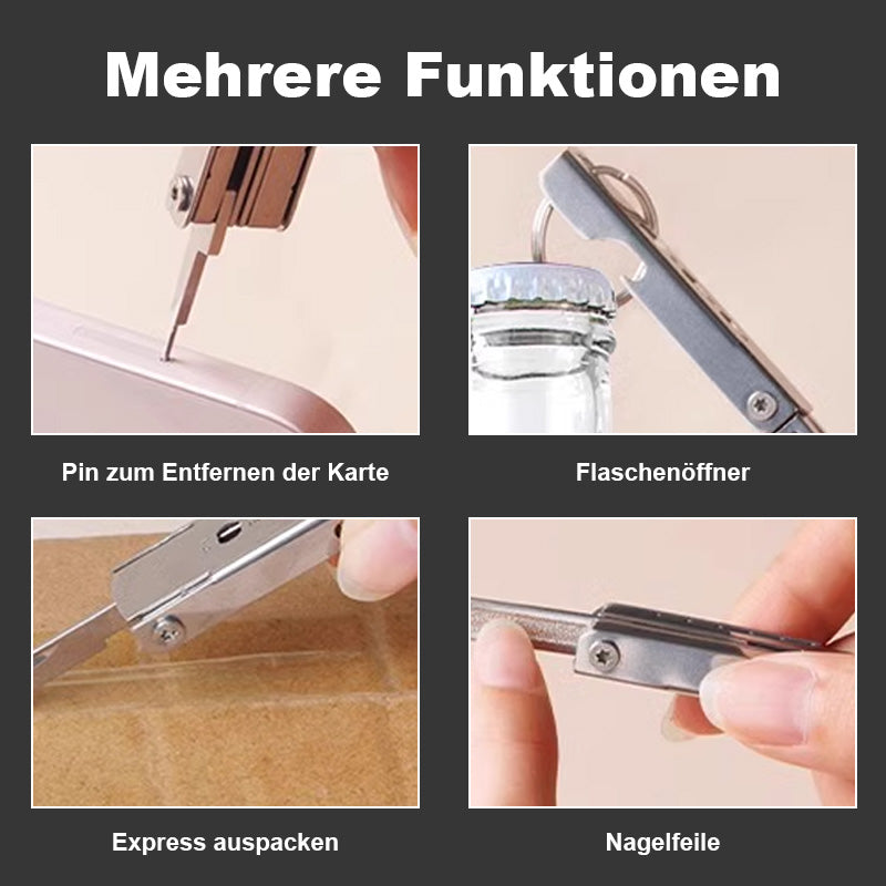 Multifunktionell minikortutkastare nyckelbricka