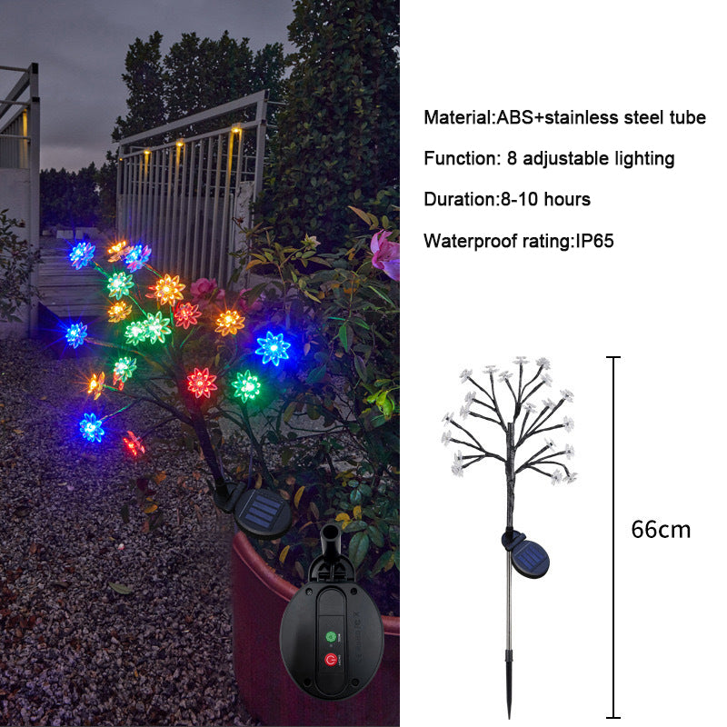 ✨Utomhus Vattentät Cherry Blossom Multicolour Solar Garden Lights🎉
