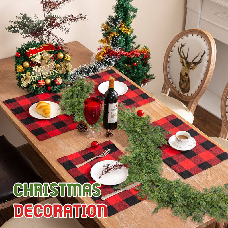 Faux Greenery Knockford TallnÄlar Mjukt gummi Rotting Garland