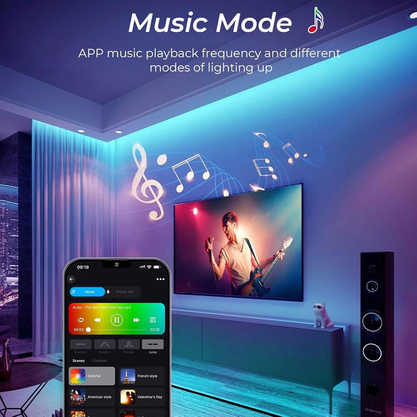 Smart RGB Neon LED-ljusban