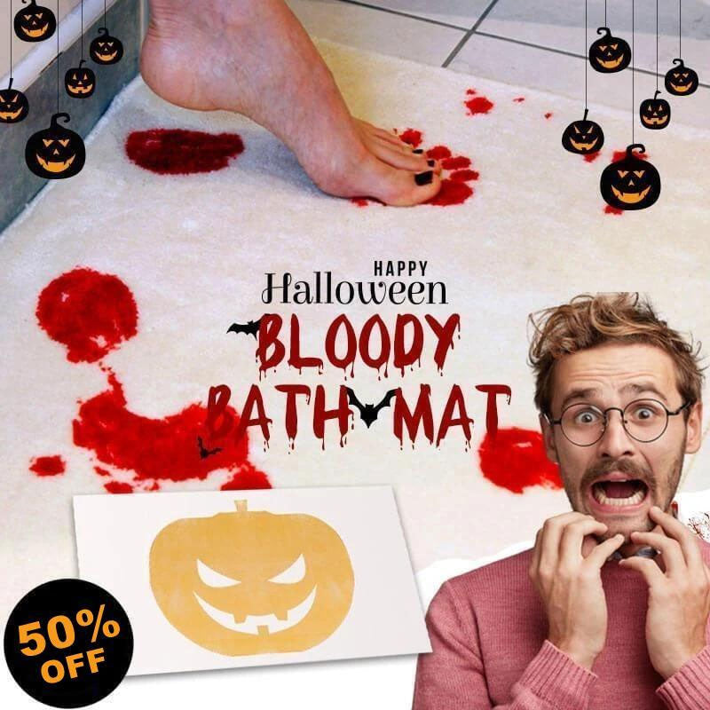 đEarly Halloween Promotionđ-Halloween Bloody Color Changing Bath Mat