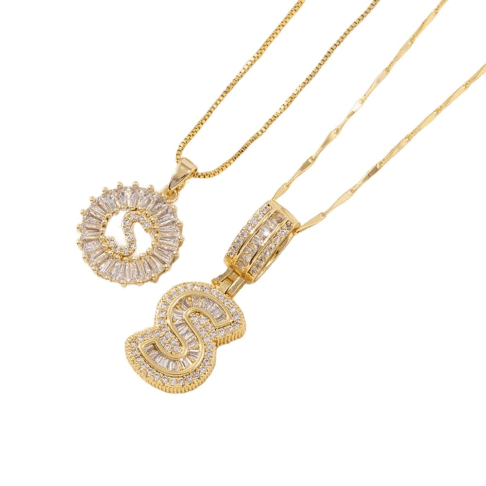 ⭐50% RABATT⭐Alfabetet Hängsmycke Halsband Set