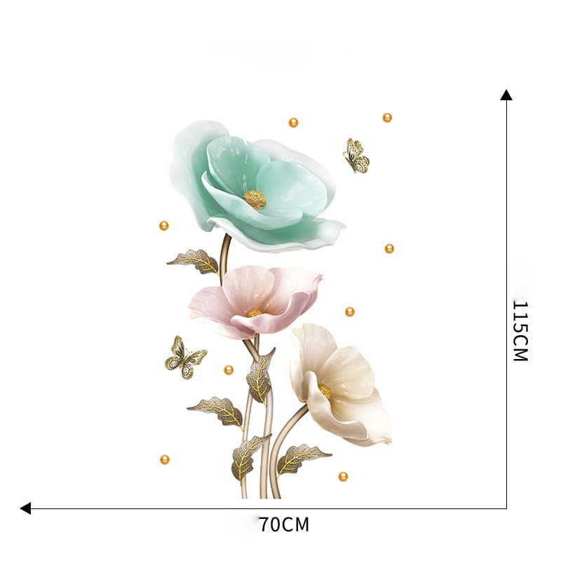 đ„Last Day Promotion 49% RABATTđ„Blomster vĂ€ggdekal tapet