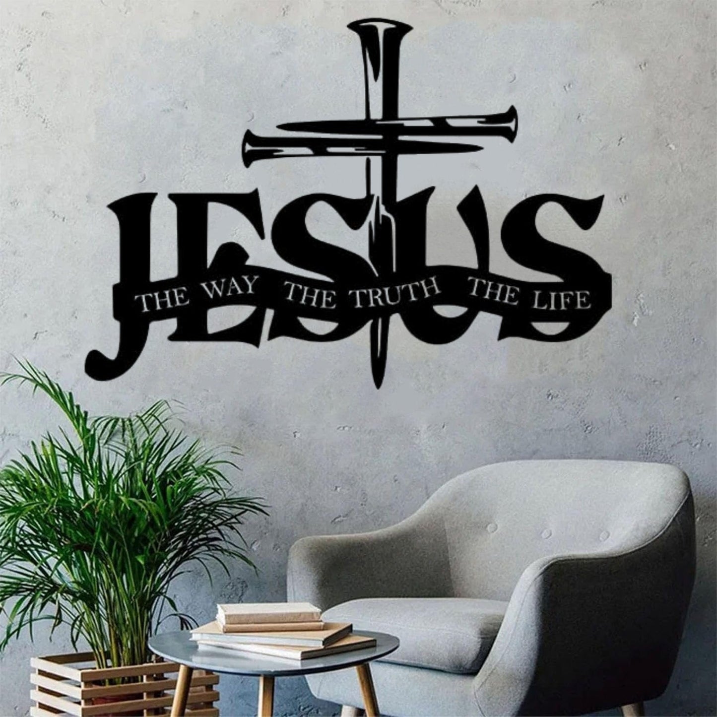 (đSista dagen 49% rabatt)đ„Jesus & Cross Design Wall Art - âLimiterad handgjord seri