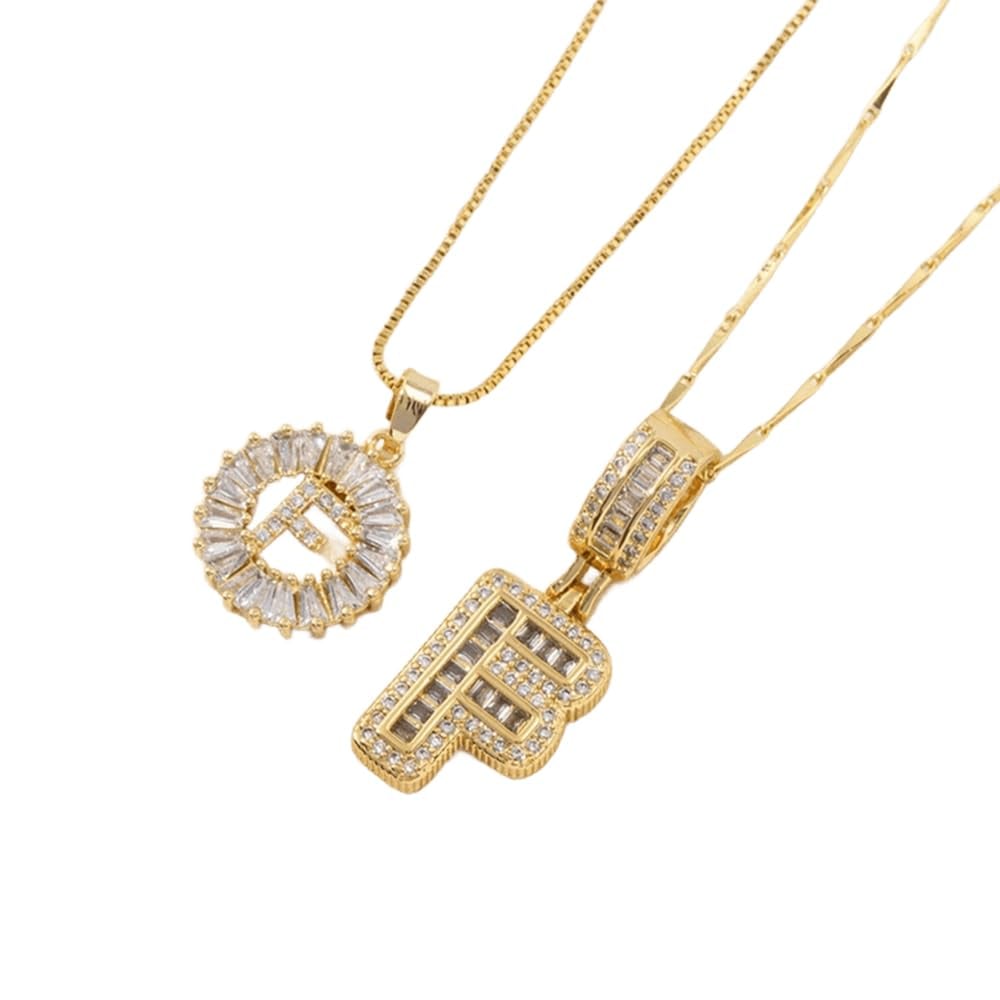 ⭐50% RABATT⭐Alfabetet Hängsmycke Halsband Set