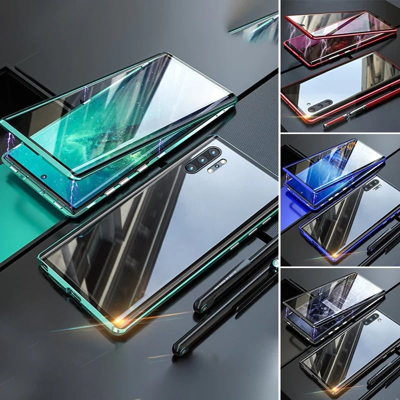 Dubbelsidigt Telefonfodral Av Magnetiskt Härdat Glas