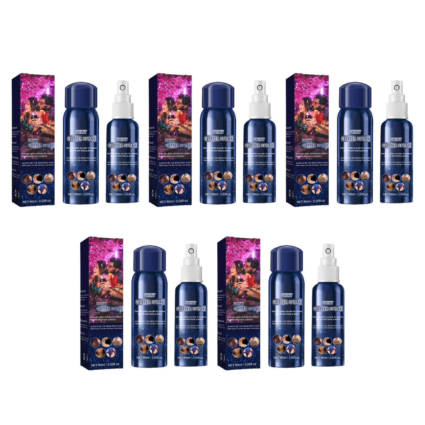đ„Hot SaleđVattentĂ€t Glitter Spray Stage Fest HĂ„r och klĂ€der