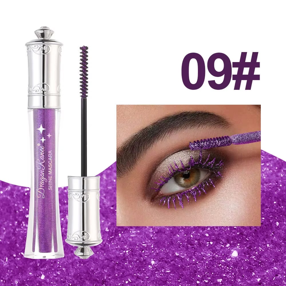 Glittrande Kristalldiamantfärgad Glittermascara