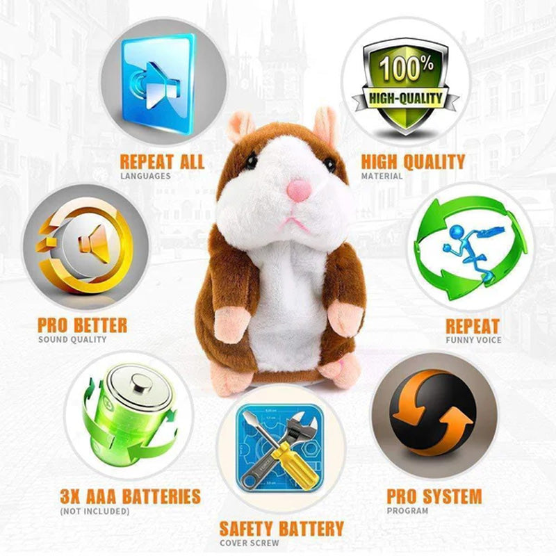 Talande Hamster Plyschleksak/Talking Hamster Plush Toy