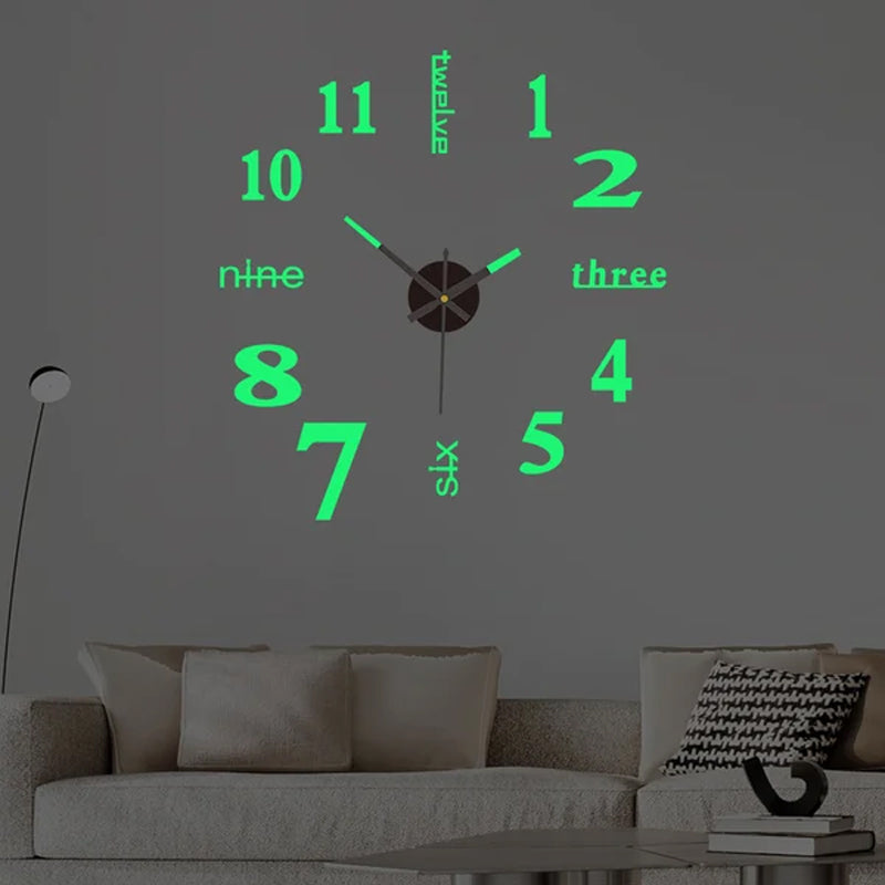 ⏰3D väggdekaler, dekorativa klockor/3D väggdekaler, dekorativa klockor