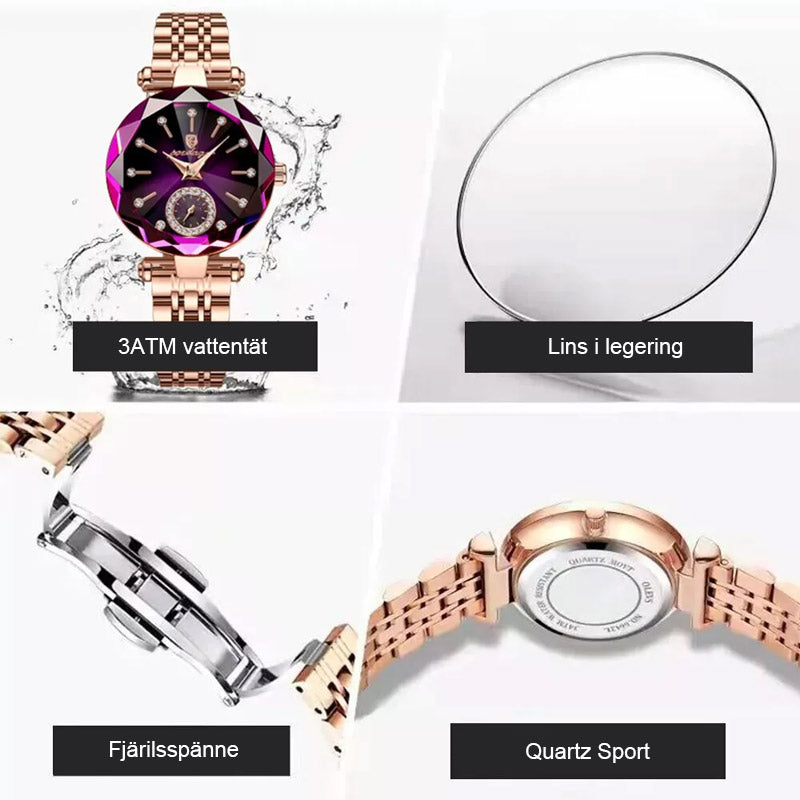 Senkel Retro Bältesklocka I Diamantlegering
