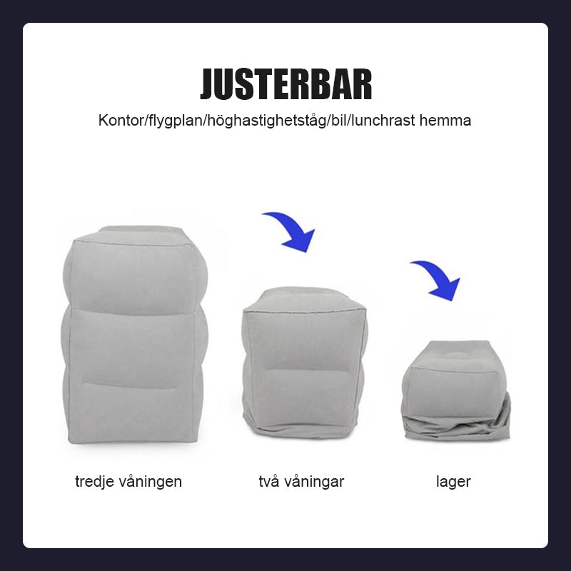 Justerbart Uppblåsbart Fotstöd I Tre Lager