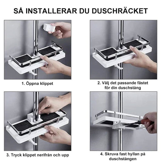 🌟Duschstång badrumsbricka