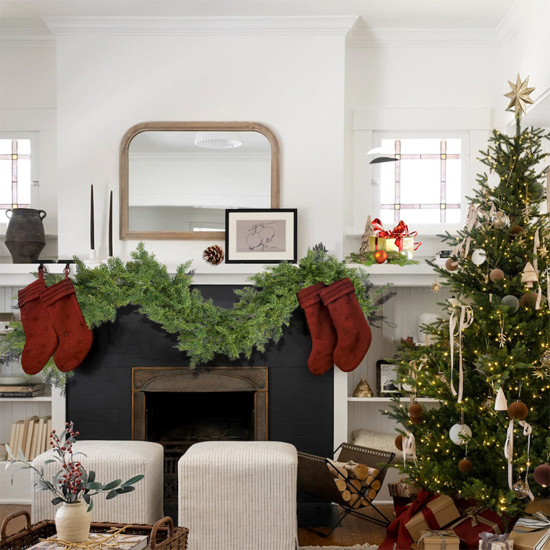 Faux Greenery Knockford TallnÄlar Mjukt gummi Rotting Garland