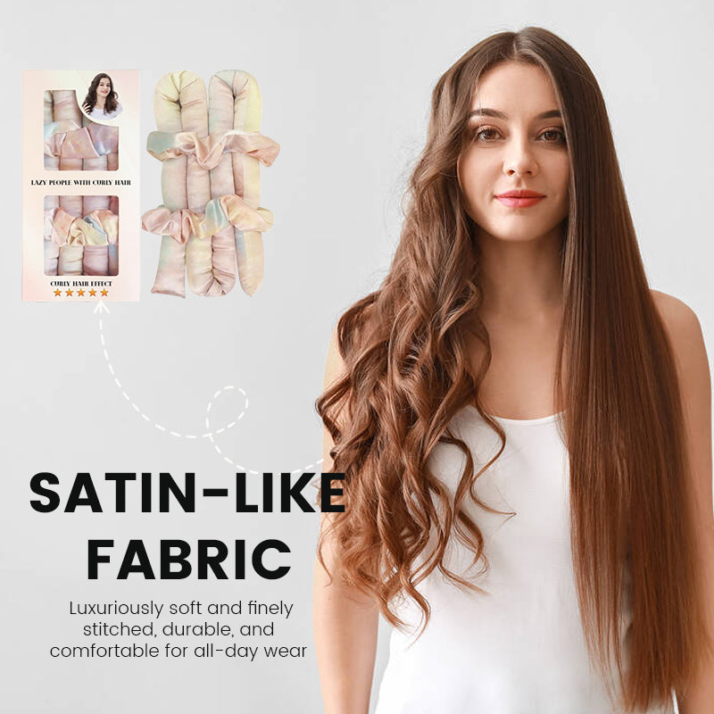 đž Satin Heatless Curling Rod Kit - Effortless Curls, hĂ„rvĂ€nlig skönhetshemlighet!