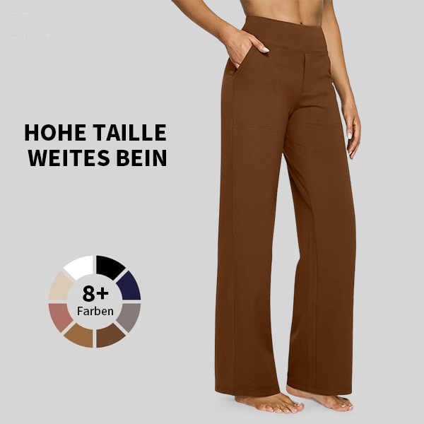 đ Sista dagen 49% rabatt đ„ Löst sittande byxor med hög midja för business casual och yogabyxo
