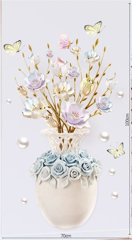 đ„Last Day Promotion 49% RABATTđ„Blomster vĂ€ggdekal tapet
