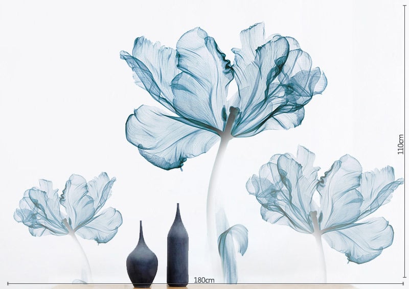 đ„Last Day Promotion 49% RABATTđ„Blomster vĂ€ggdekal tapet