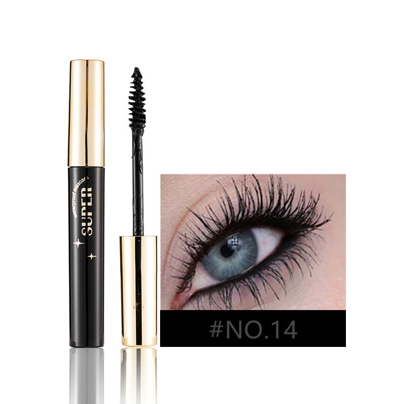 Mascara av silkesfiber Mascara med färg för ögonfransar
