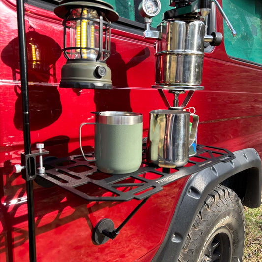 Heavy-Duty Magnetic Vehicle Side Table | Portable Grid Camp Desk