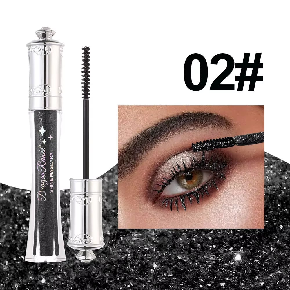 Glittrande Kristalldiamantfärgad Glittermascara