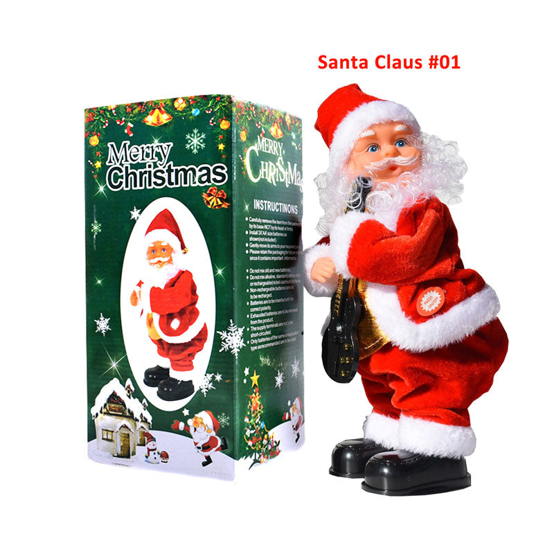 Elektrisk dansande musikalisk jultomte