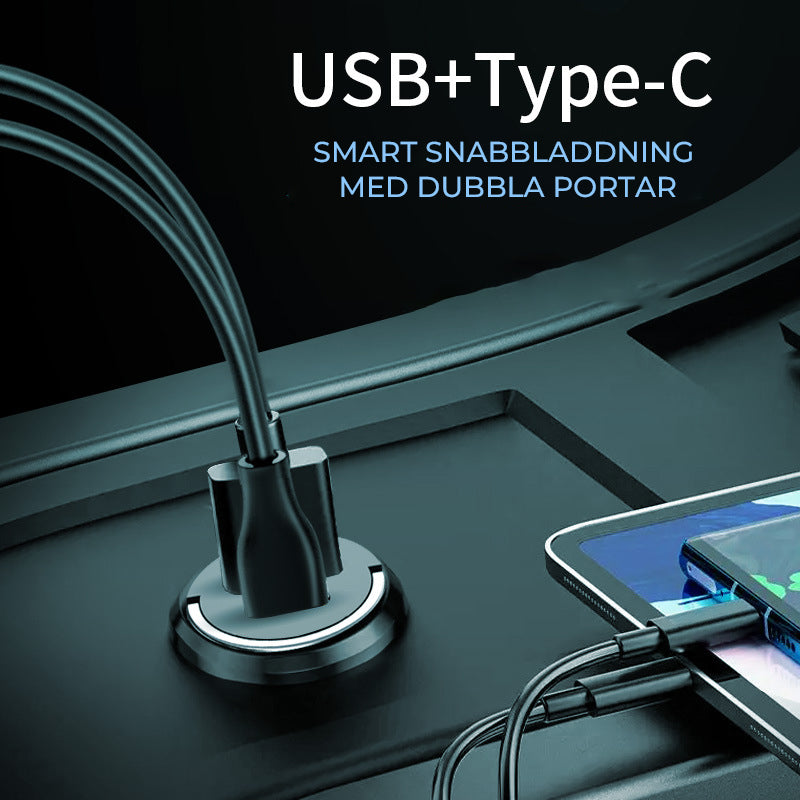 Bil Laddare - Snabbladdningsadapter/Car Charger - Fast charging adapter