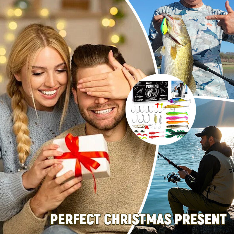 Julkalender för bete och dragfiske, presentask 🎣🎄