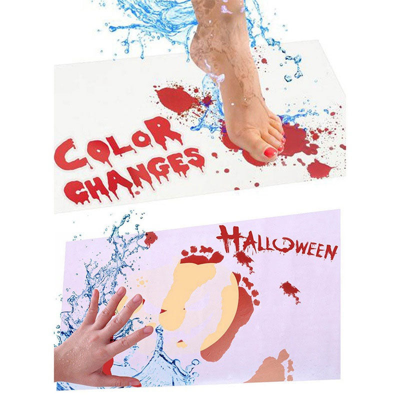 đEarly Halloween Promotionđ-Halloween Bloody Color Changing Bath Mat