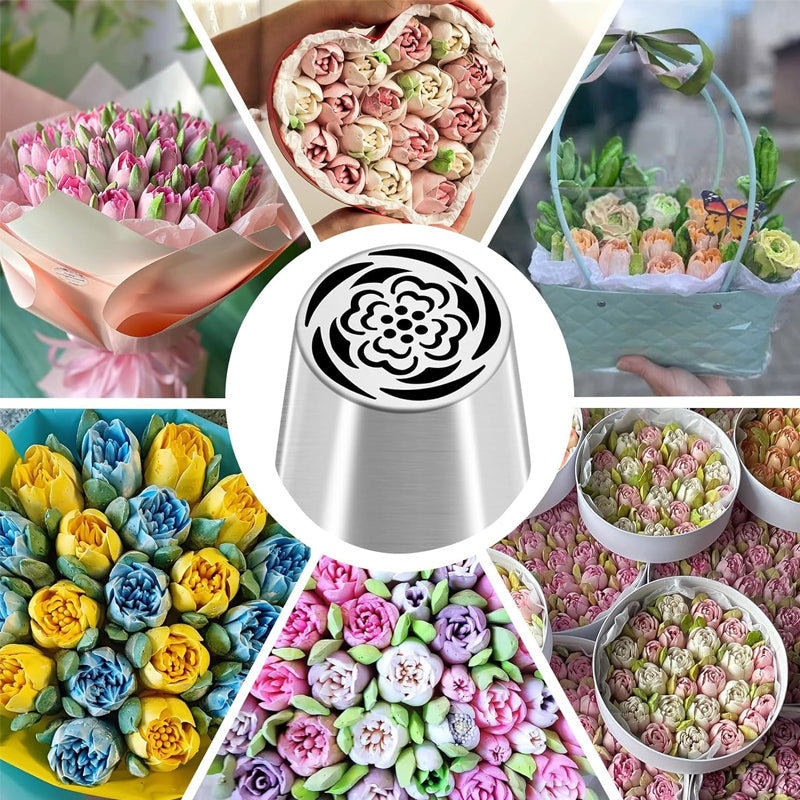 Multifunktionellt blomformigt dekorationsmunstyck