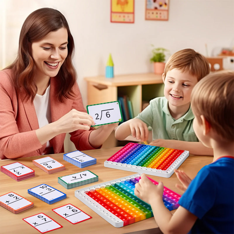 Leksaksset med multiplikationstabell för barn
