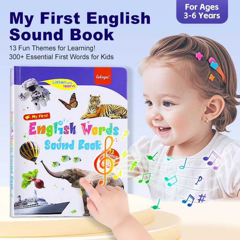 English reading book/Mitt Första Engelska Leksaksljud – 470+ Ord, 21 Teman & Roliga Ordspel! Perfekt Språkleksak för Barn! 🇬🇧