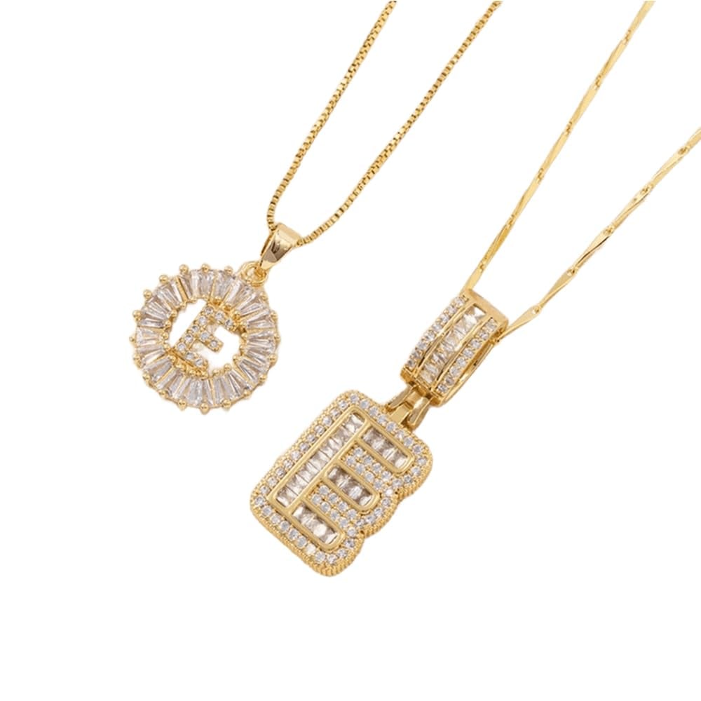 ⭐50% RABATT⭐Alfabetet Hängsmycke Halsband Set