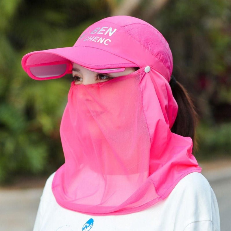 All-Terrain UV Shield-keps med nack- och ansiktsskydd