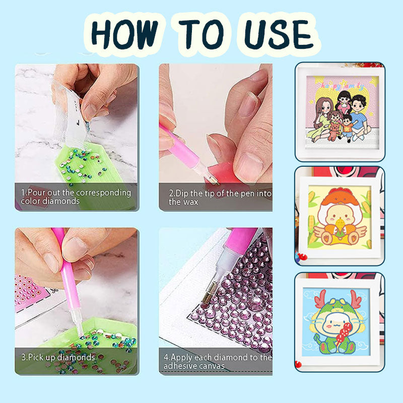 ✨DIY-diamantmålningskit för barn✨
